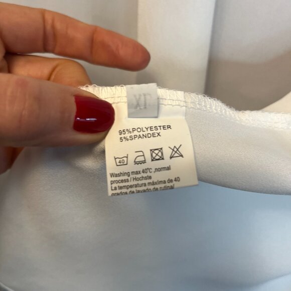 White Open Front Sheer Cardigan - L - Picture 6 of 8